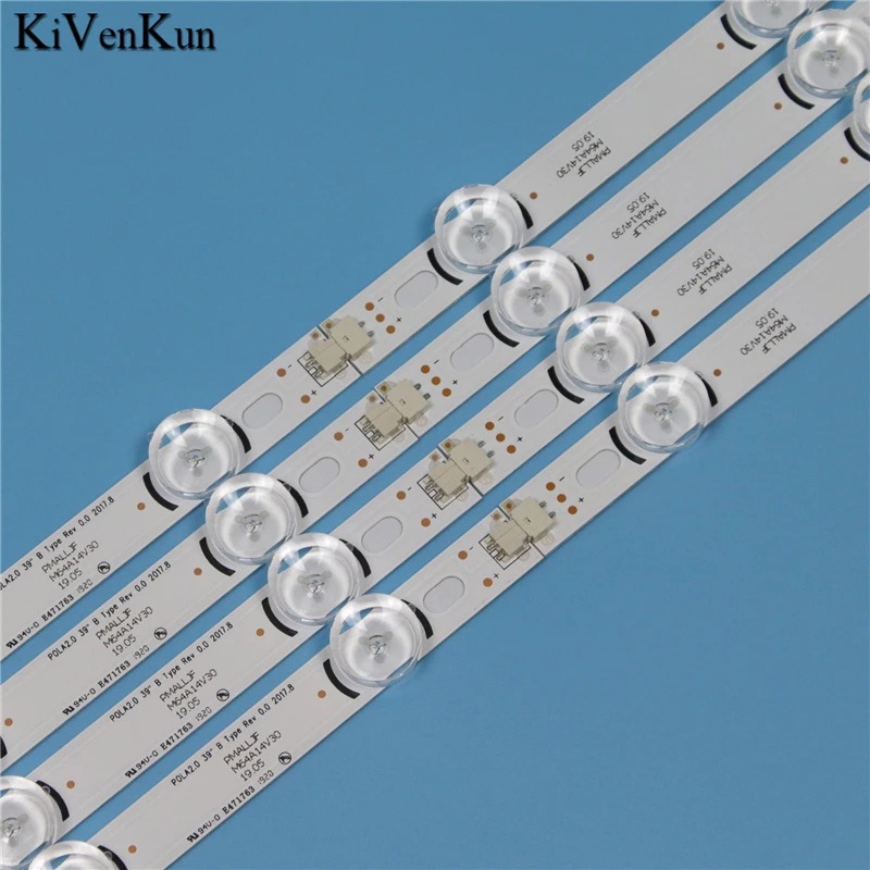 Лампы светодиодный подсветка полосы для LG 39LN5757 39LN5758 39LN575R 39LN575S-ZE телевизионный светильник бар комплект светодиодный POLA2.0 3" A B Тип