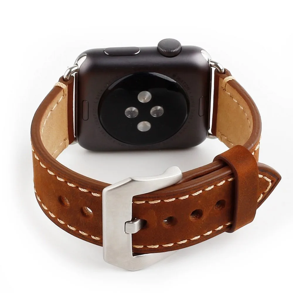 Ремешок для apple watch ремешок 42 мм/38 мм кожаный часов браслет iwatch серии 3/2/1