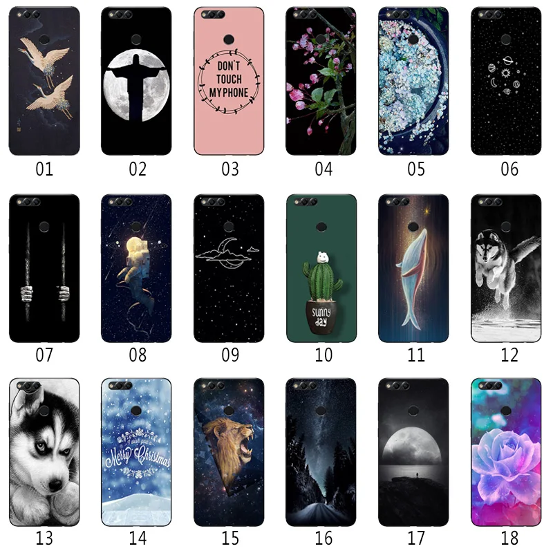 Силиконовый чехол 5,9" для huawei Honor 7X с рисунком бобы для Honor 7X, задняя крышка для телефона, прозрачный мягкий ТПУ чехол для huawei 7X7 X