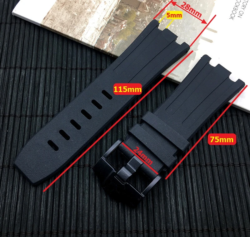 Ремешок силиконовый водонепроницаемый для наручных часов спортивный браслет AP