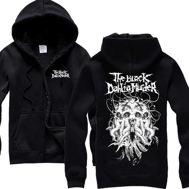 7 12 дизайнов, верхняя одежда, черный dahlia murder, хлопок, рок молния, толстовки, брендовая куртка, свитер в стиле хеви-метал, флис, sudadera - Цвет: 7