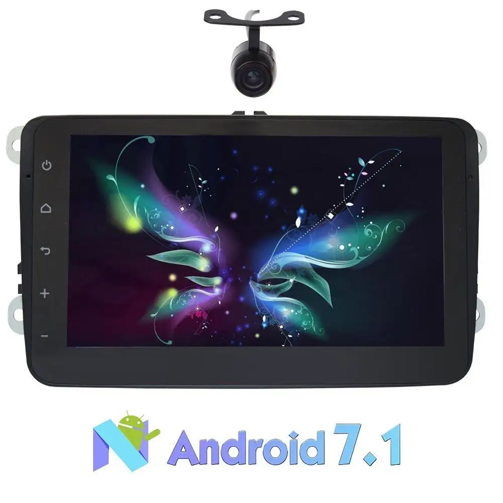ОС Android 7 1 nougat Авторадио 2 Din 8 &quotcon 1024600 HD цифровой сенсорный экран автомобильный