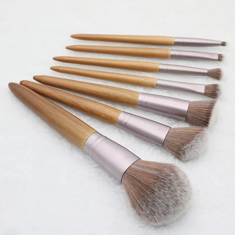 7 шт. кисти для макияжа PU сумка макияж порошок бровей Фонд Blush косметические