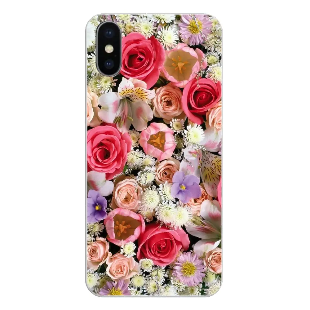 Силиконовый чехол для телефона Huawei P20 Lite Nova 2i 3i 3 GR3 Y6 Pro Y7 Y8 Y9 Prime 2018 2019 Свежий букет