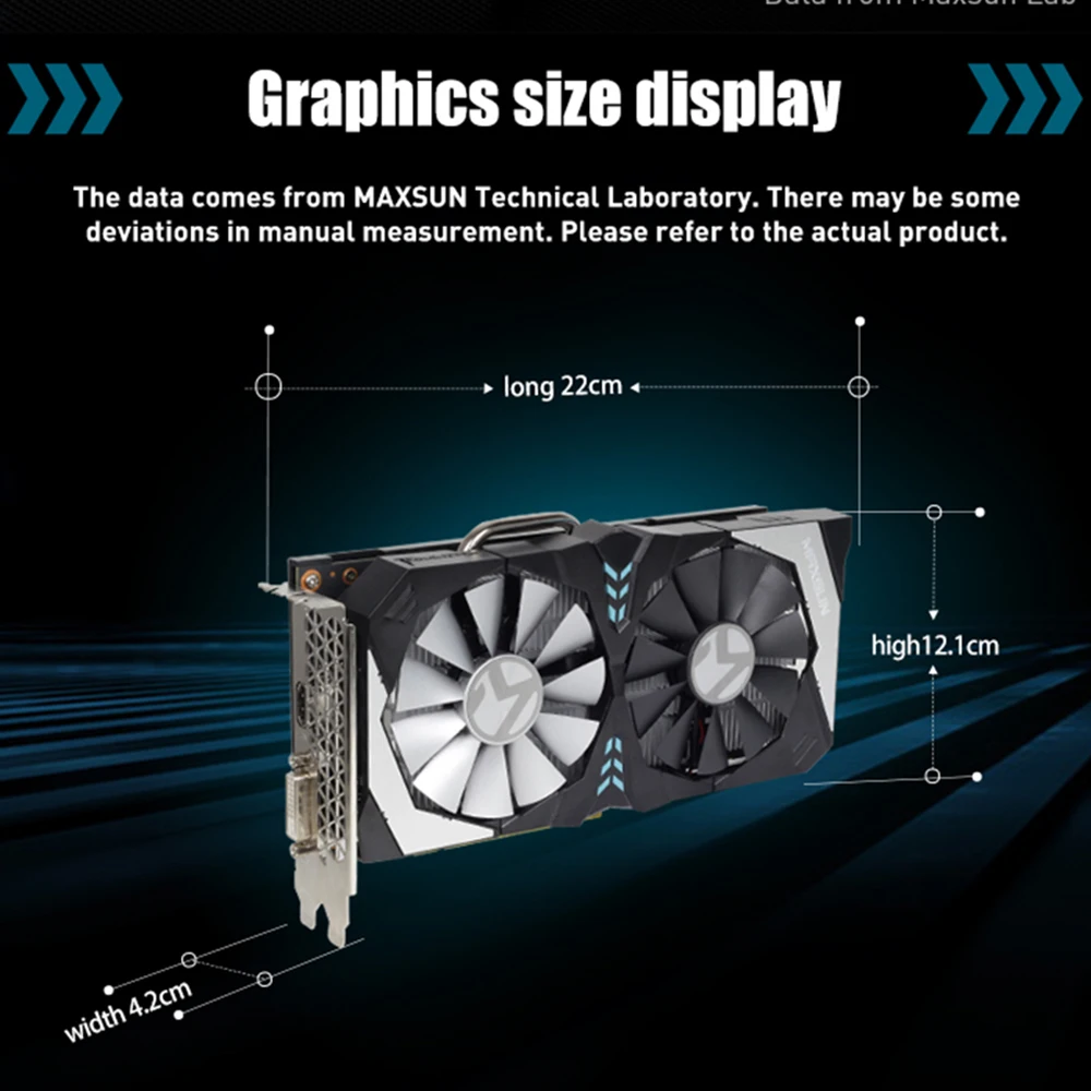 MAXSUN graphic card gtx 1650 4G GDDR5 NVIDIA 128bit 8000MHz 1485-1665MHz HDMI+DVI 12nm 896unit 75W gtx1650 video card for gaming