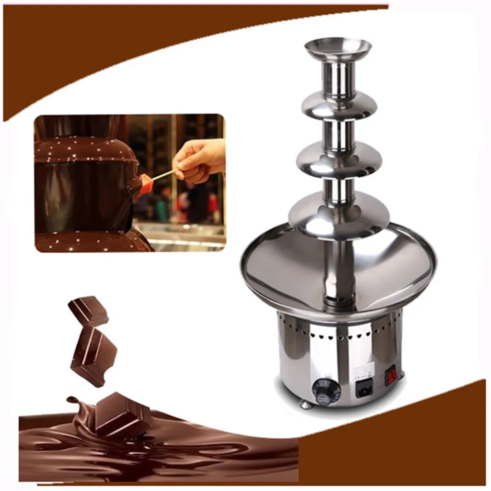 Самопомощи печенье на десерт фонтан шоколадного фондю машина|fondue electric|machine
