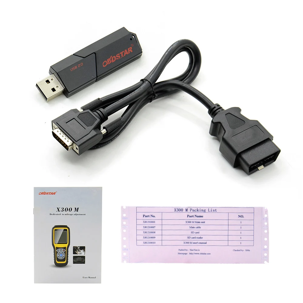 OBDSTAR X300M X300 M OBDII инструмент для коррекции пробега и настройки одометра (все