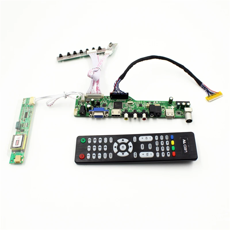 

M6V5 LCD TV controller board support TV AV VGA Audio USB HDMI-Compatible for 15 inch 1600X1200 LQ150U1LW13 LVDS lcd panel diy
