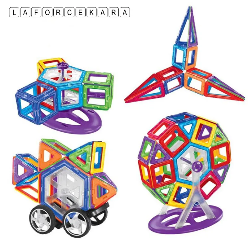 Бренд головоломка 84 шт Мини Магнитные строительные блоки комплект модели и