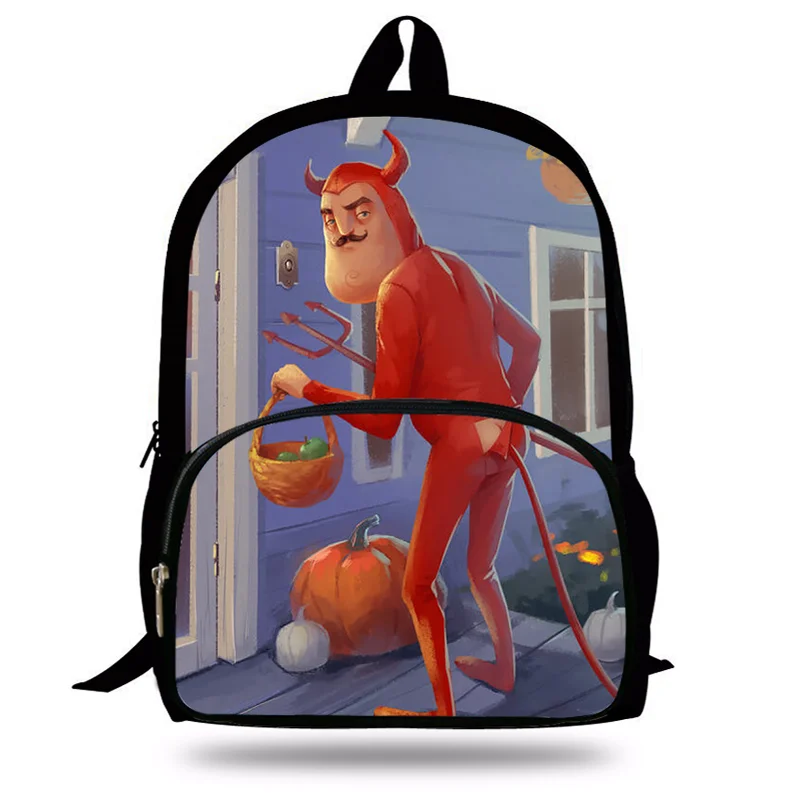 Новинка 2021 популярный школьный рюкзак с 3D принтом Hello Neighbor 2017 для мальчиков и