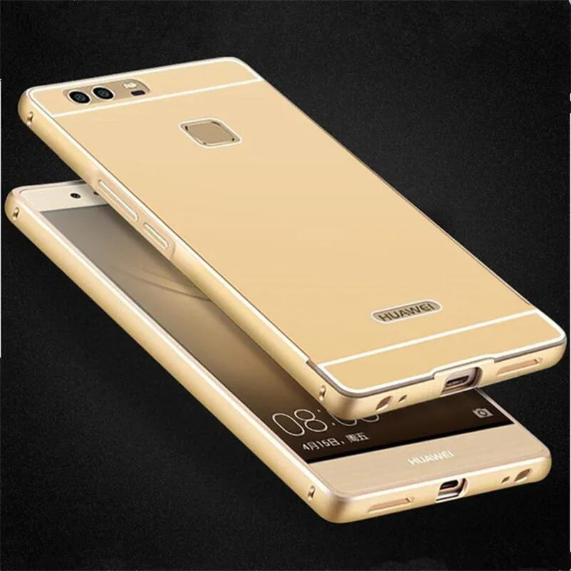 Для Huawei P9 Case Роскошный Гибридный Алюминиевый Металлический Каркас и Акриловые
