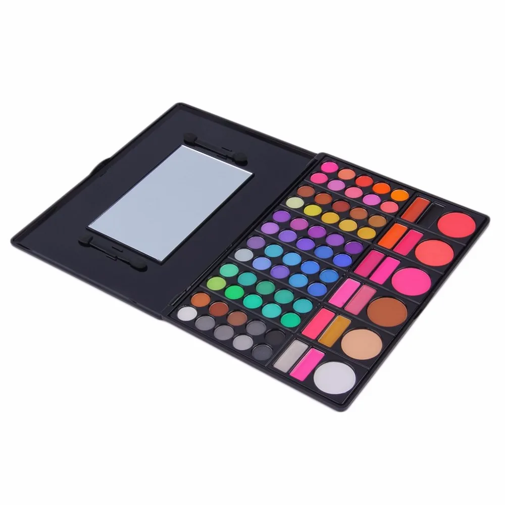 Pro 78 Цвет Перламутровые тени для век Eye Shadow Palette с Щеки Румяна Блеск губ длительный