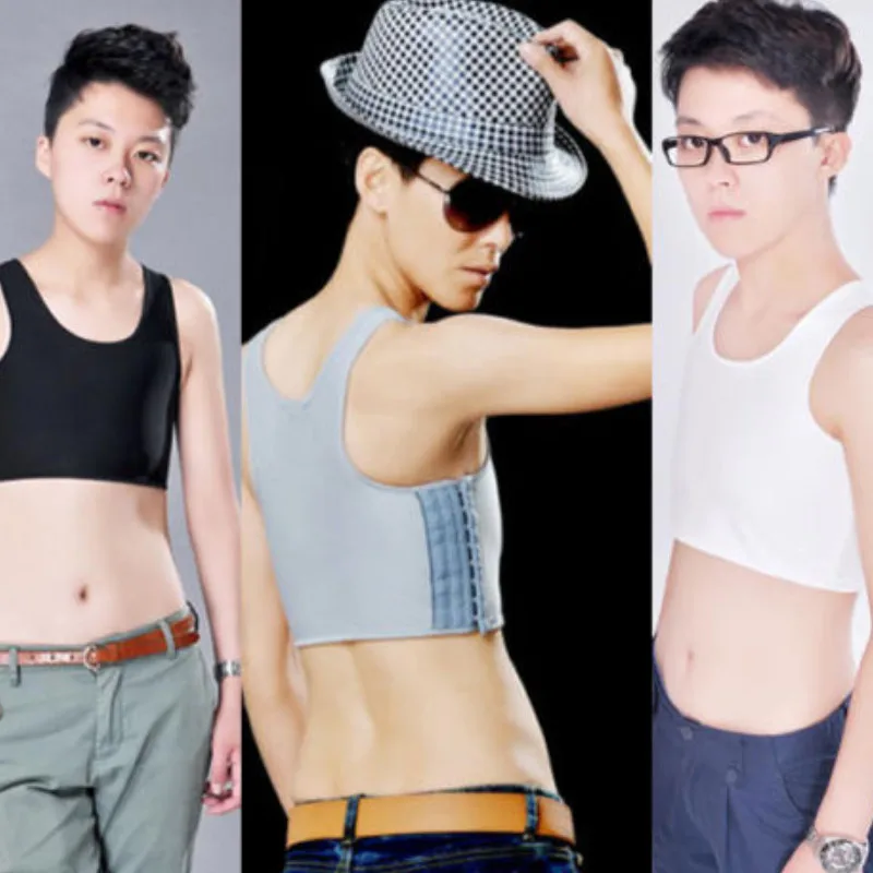 Женский жилет топики на груди FTM Tomboy 2019 |