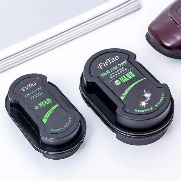 1 шт. Многофункциональная двусторонняя щетка для обуви без цвета с мягкой салфеткой из кожи для ухода и полировки обуви.