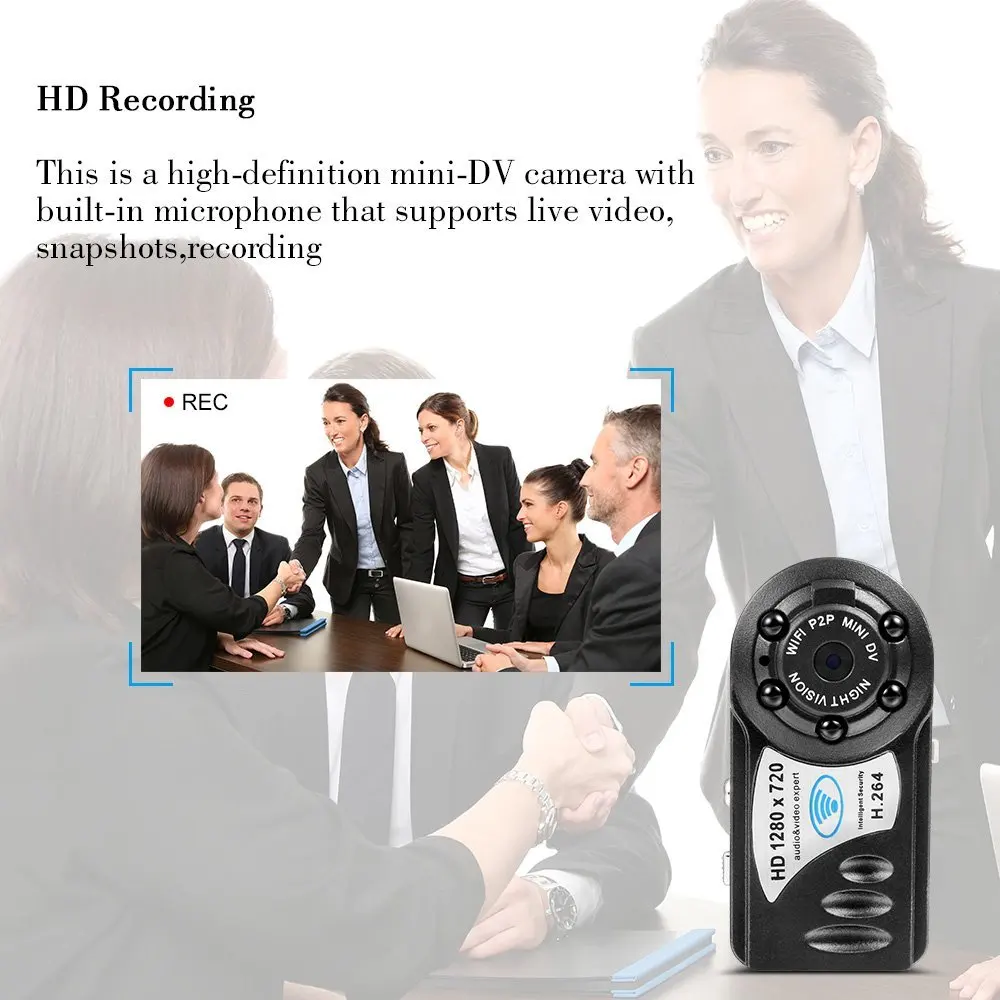 Volemer Q8 мини Wifi IP камера 720P HD беспроводная инфракрасного ночного видения DV DVR