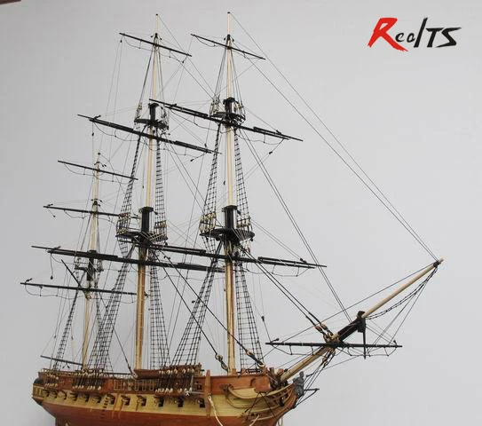 Классическая деревянная парусная лодка RealTS в сборе 1/75 HMS сюрприз модель парусной