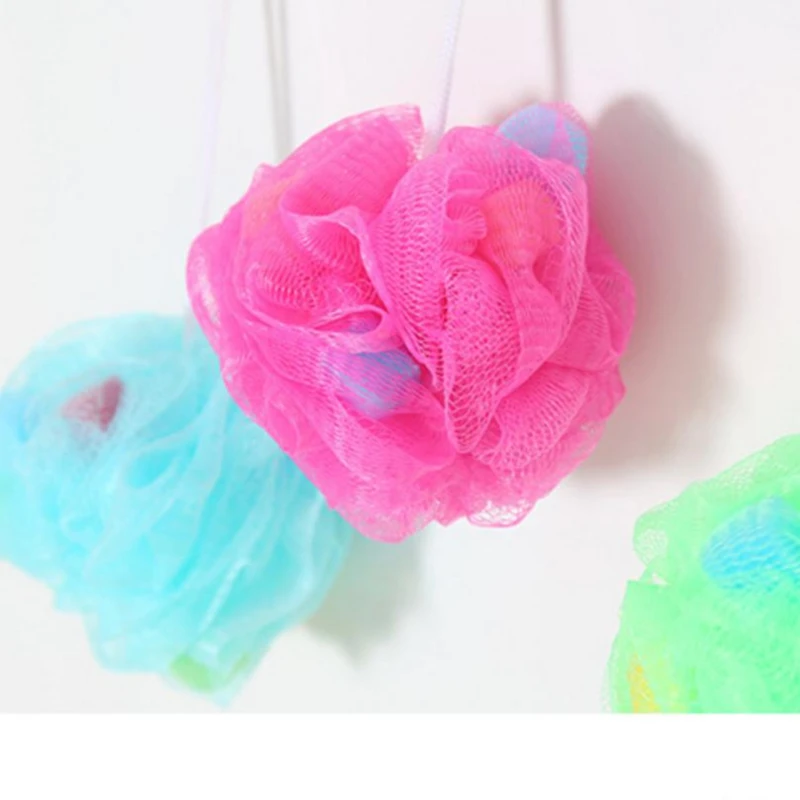 

Bath color ball Large color bath sponge bath flower bath rub back
