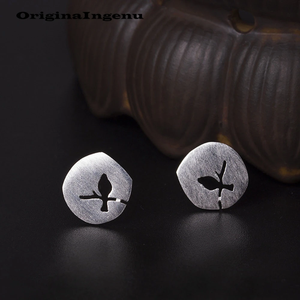 Женские серьги-минимализм Oorbellen Винтажные серьги из стерлингового серебра 925