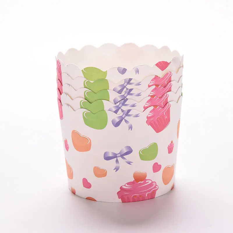 50Pcs Colorful Cute Paper Cake Cup Oven Baking Tools Tray Liners Muffin Kitchen Cupcake Cases | Дом и сад