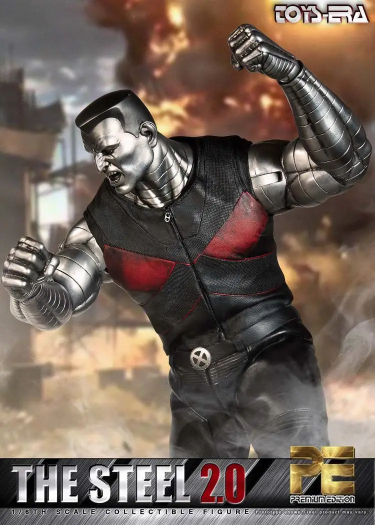 Для Colelction 1/6 полный набор мутант Премиум Серия сталь 2,0 двойной металлический Серебряный Кожа Голова скульптурная фигурка модель