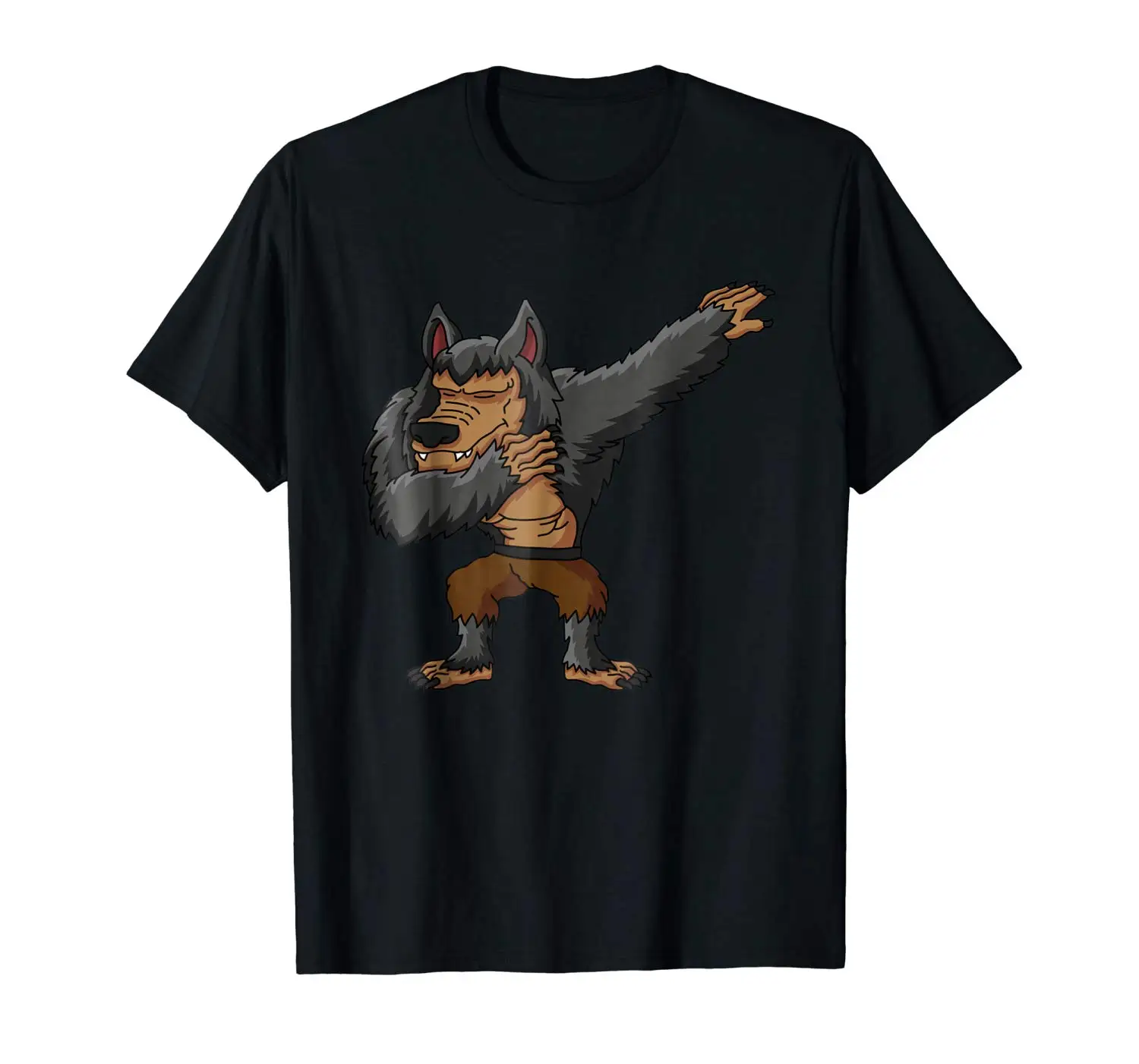 

Werewolf Halloween Funny Dab Dance Costume T-Shirt Men Casual Short Sleeve T Shirt Harajuku Funny Rick Tee Shirts