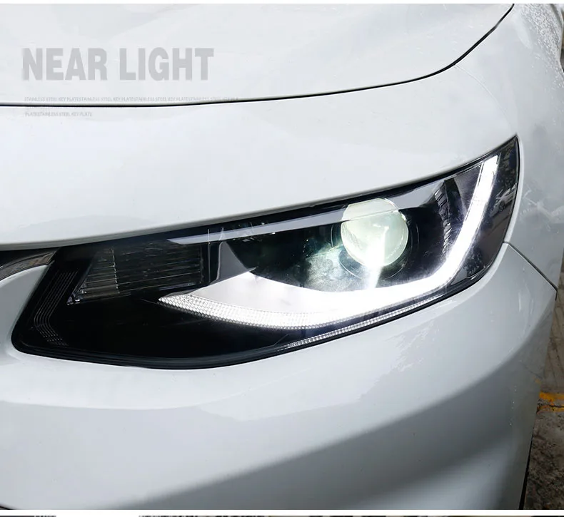 Автомобильный Стильный чехол на голову для Chevrolet Malibu фары Malibu светодиодный DRL Объектив Двойной Луч Биксенон HID