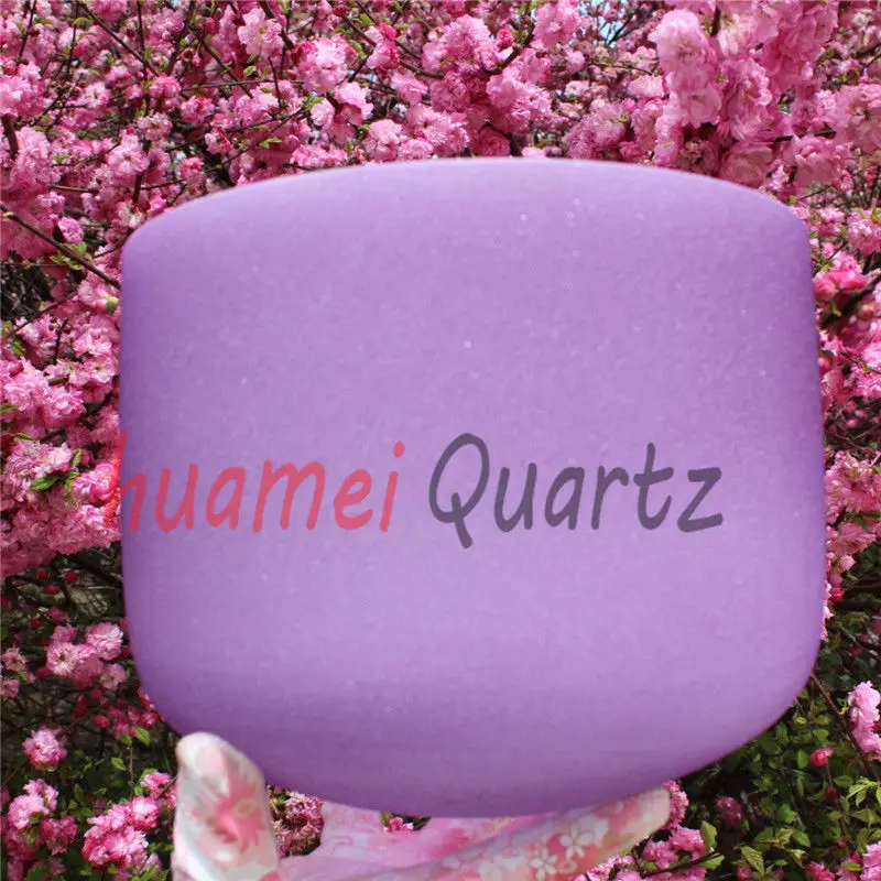 8 дюймов чакра B корона чаша Матовый Кварцевый Поющий чаша|bowl singing|bowl crystalbowl quartz |