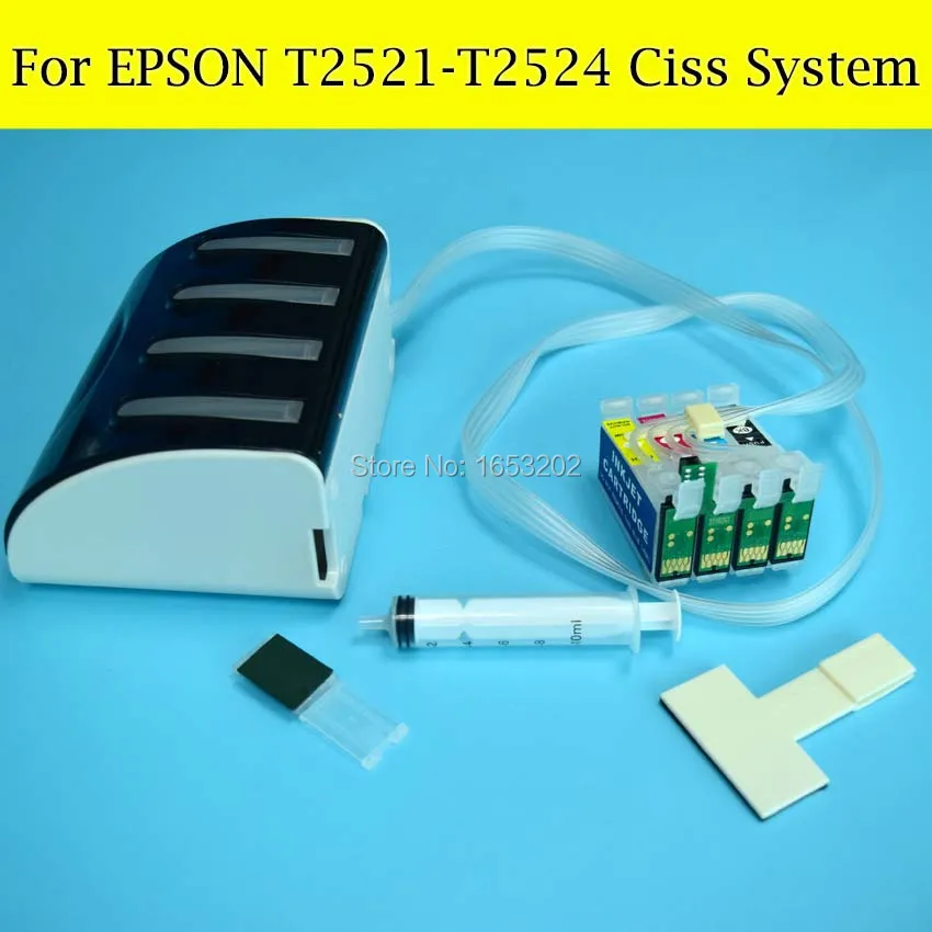 Лидер продаж! Система непрерывной подачи чернил для Epson T2521-T2524 Ciss T2521 принтера EPSON