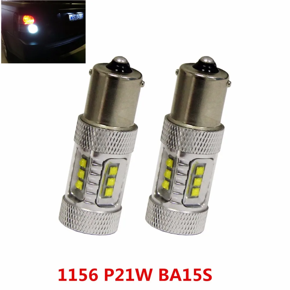 

2Pcs 1156 BA15S S25 Cree Chipsets 80W LED Bulbs Super Bright White Car Lights Bulb For Holden VE Caprice Reverse Lights Canbus