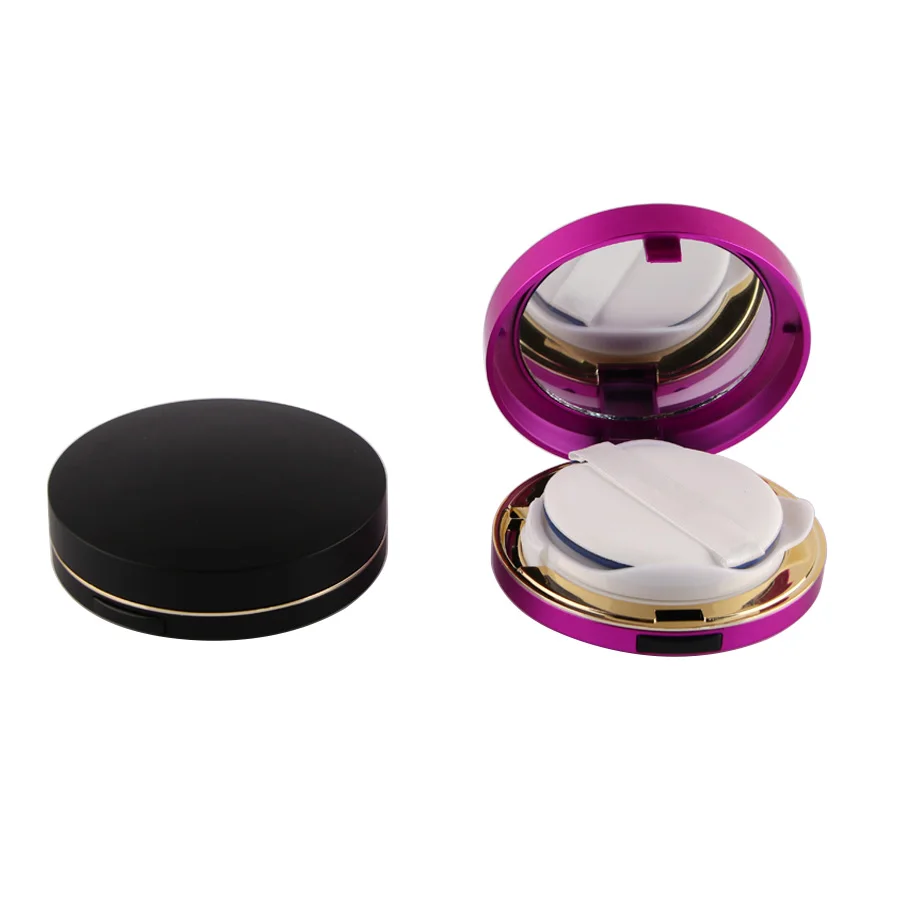 5 шт. 15 г фиолетовый/черный пластик воздушная Подушка BB Cream Case Foundation Compact Powder Packing