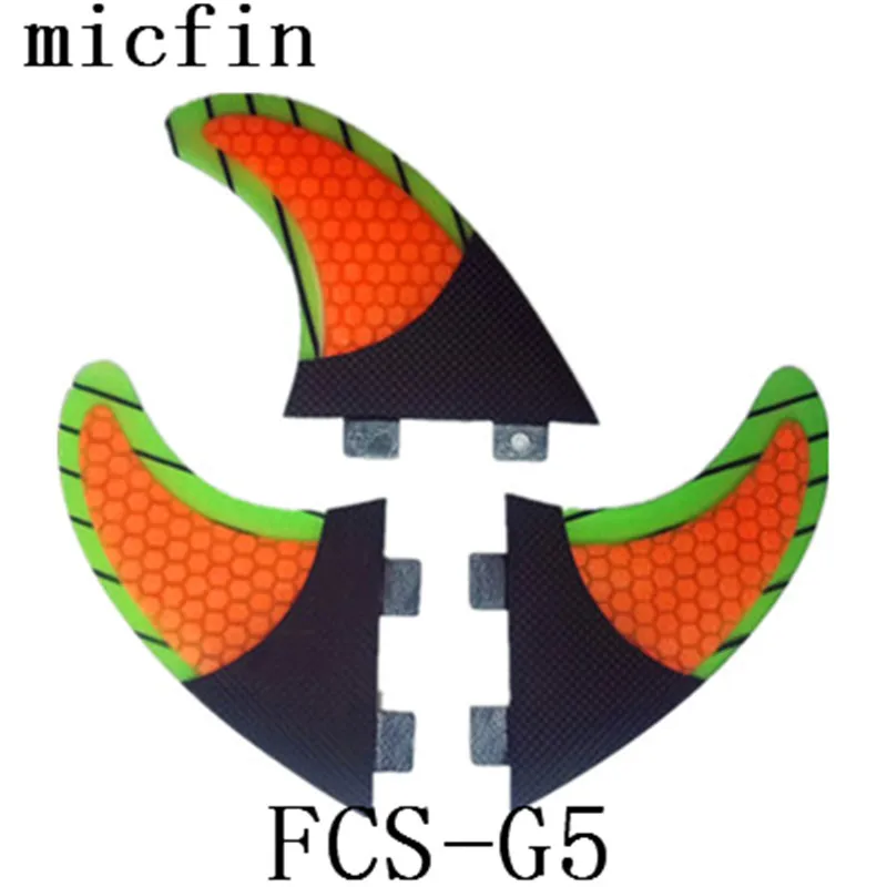 

Micfin FCS Surf Fins SUP Surfboard Fins G5 3pcs/set fiberglass honey comb for surfing pranchas de surf quilhas fcs surfing