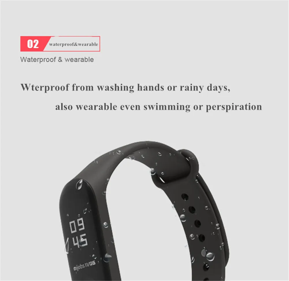 Силиконовый ремешок для xiaomi band 3 браслета Xiaomi Mi Band цветной mi 3|Смарт-аксессуары| |