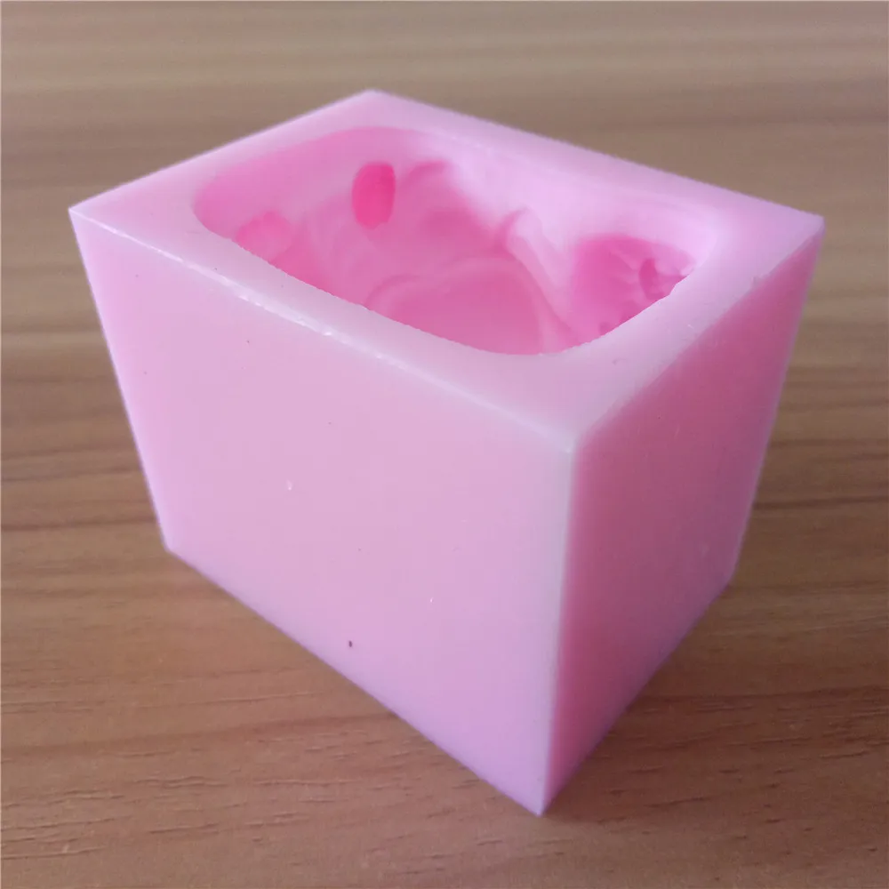 Китайская силиконовая форма для мыла Будды свечей Пищевая шоколада сахарного