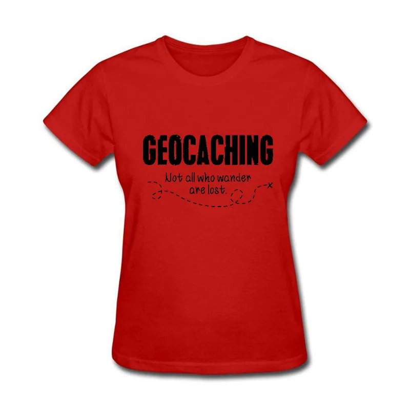 Новинка модная забавная хлопковая Футболка geocaching не все кто блуждает женская