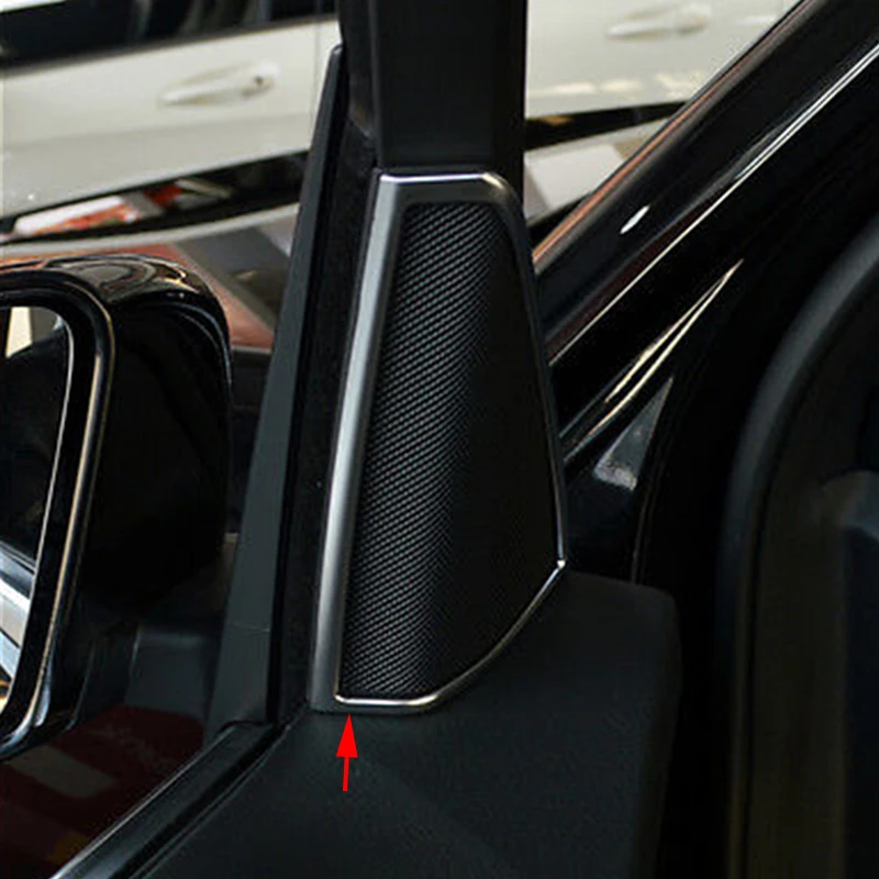 Автомобильный Стайлинг 2 шт./компл. Хромированная Пластина ABS дверь стерео