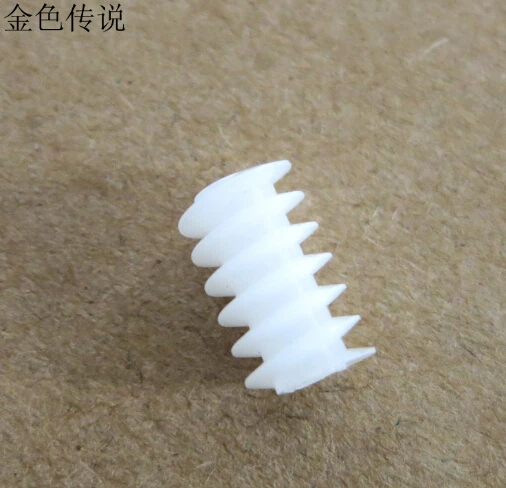 

10Pcs 6 * 10 (2A) Plastic Worm Gear Reducer 0.5 Modulus Transmission Gear DIY Toy Accessory F17645