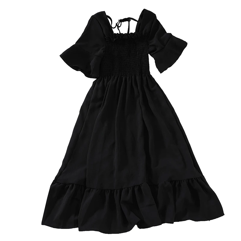 2019 новые модные женские платья свежие конфеты цвет шифон колледж Стиль длинное