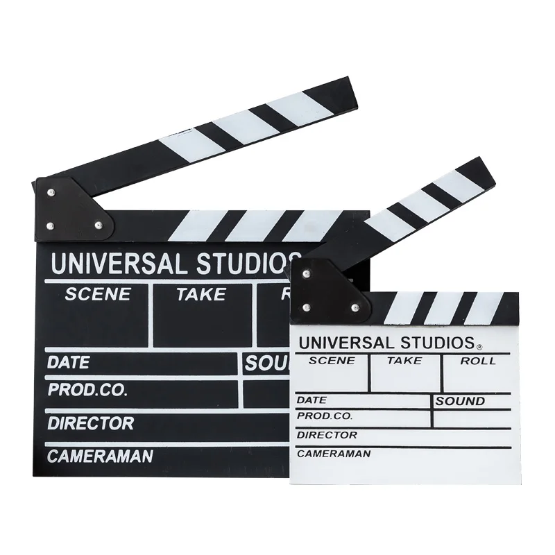 Nordic decorative ornaments black and white Clapboard film clapper director playing board photo studio shooting props bedroom | Дом и сад