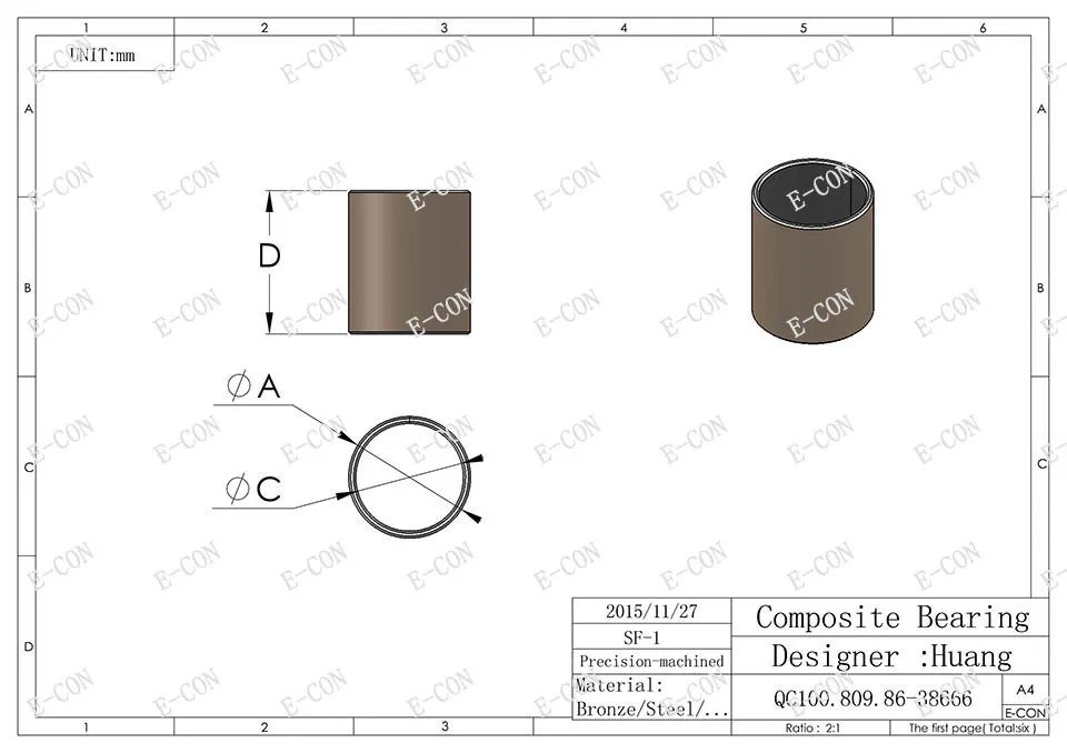 1/5/10 шт SF-1 1510 самосмазывающиеся подшипник способный работать без смазки при