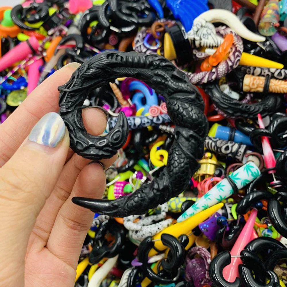 1 шт. Randonmly ювелирные изделия для тела из нержавеющей стали акрил 316L камень