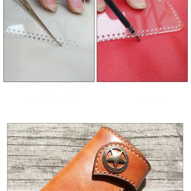 Lychee Life DIY сумка для монет с узором для шитья акриловая сумка для ключей Трафарет Шаблон ручной работы кожаные изделия