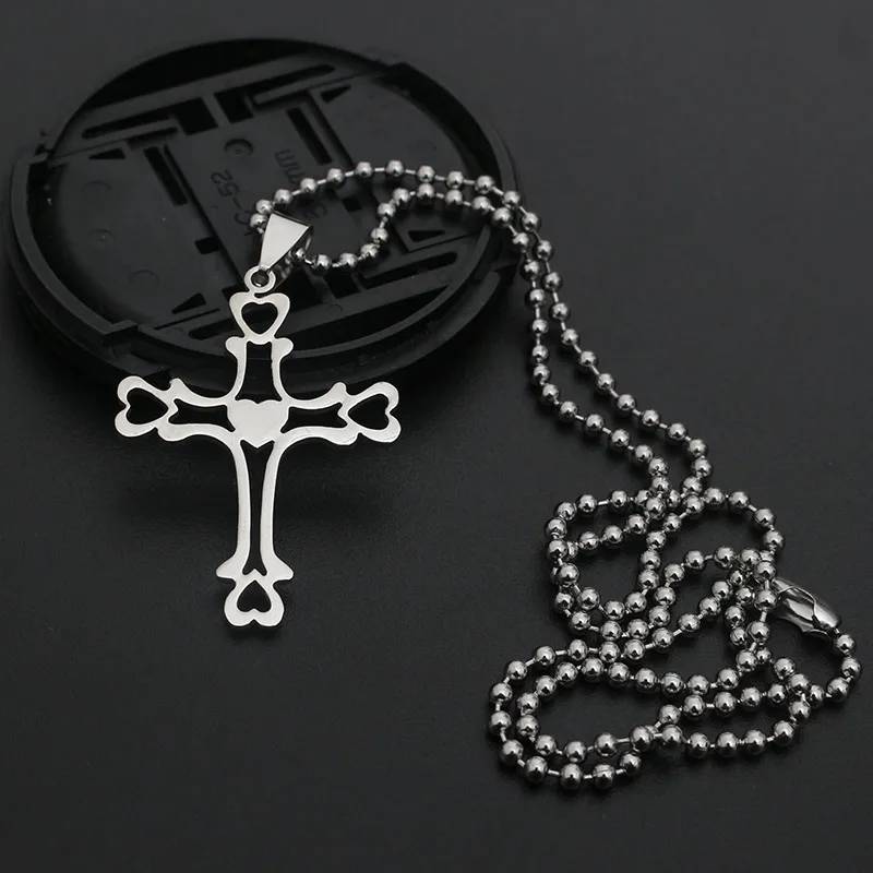 The New Men's Stainless Steel Key Lightning Cross Pendant Necklace Personality Fashion | Украшения и аксессуары