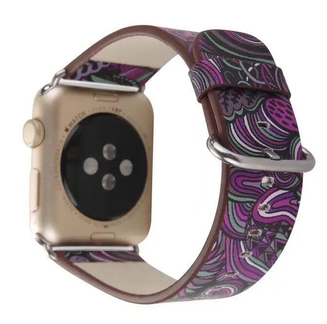 Национальный ремень для наручных часов iwatch, ремешок для наручных часов Apple Watch, версии кожаный ремешок 38/42 мм 40 мм 44 мм, версия 1/2/3/4/5