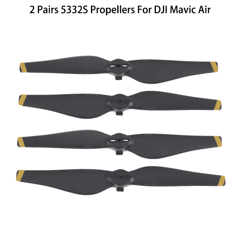 

New Arrival 2 pair 4 pcs Gold Stripe 5332s propellers DJI Mavic Air Propeller Blade prop for DJI Mavic Air Drone Accessories