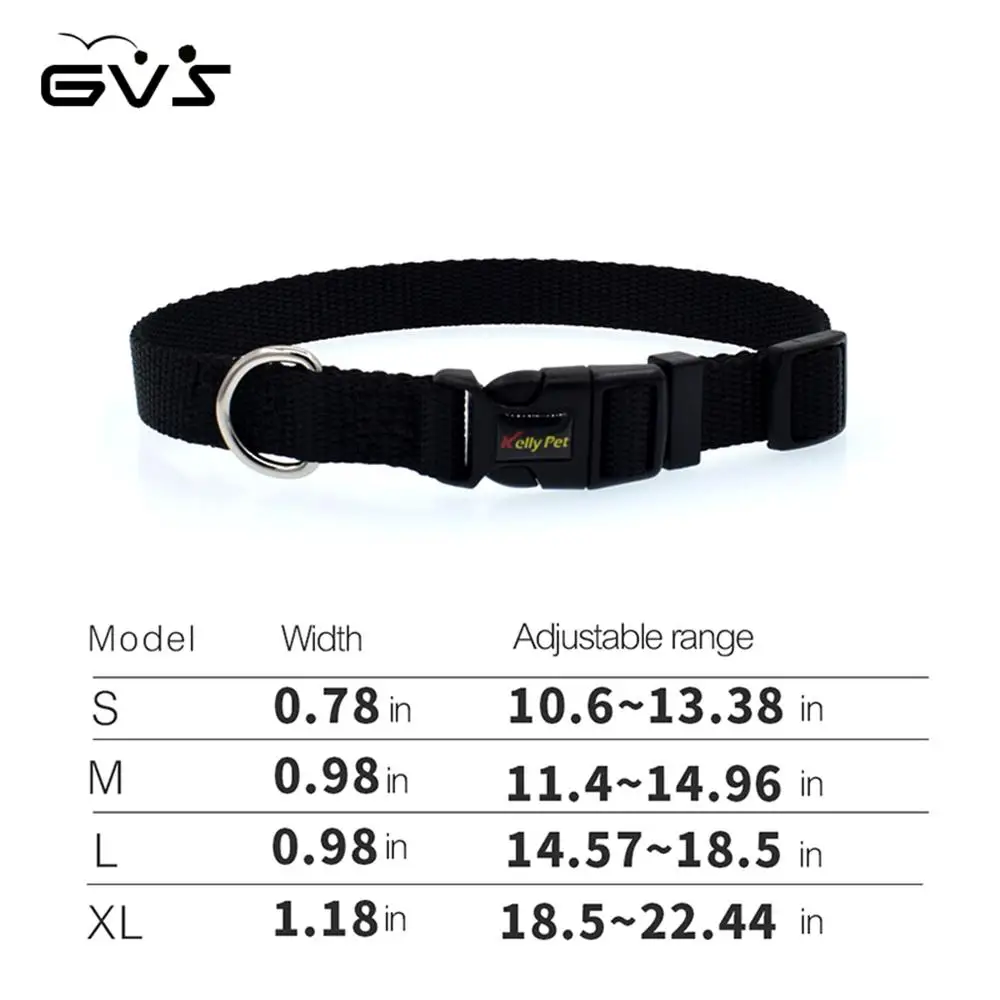 ГВС Pet Nylon ошейник 3 цвета классические нейлон собаки воротники регулируемая