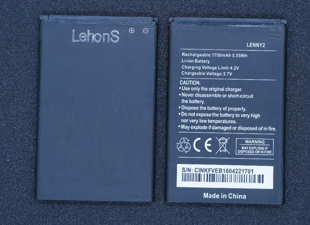 LehonS Новое поступление 1700 мАч/5.55Wh LENNY2 смартфон Замена Батарея для Wiko Lenny 2 lenny2 LENNY
