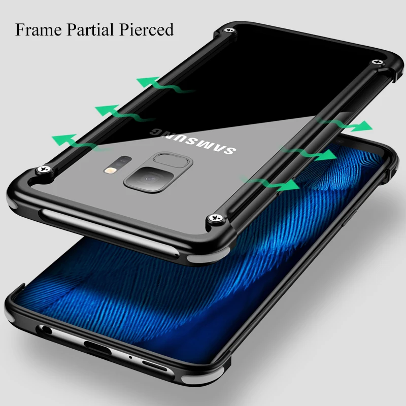 OATSBASF подушка безопасности Бампер металлический чехол для samsung Galaxy S10