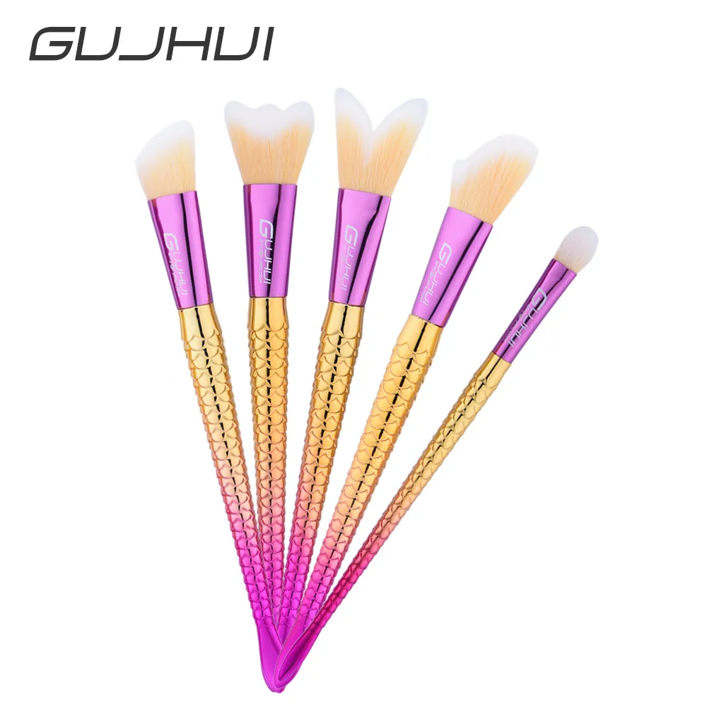 GUJHUI-12-0102 5 Профессиональная Кисть для макияжа шт. растушевки карандашей основа