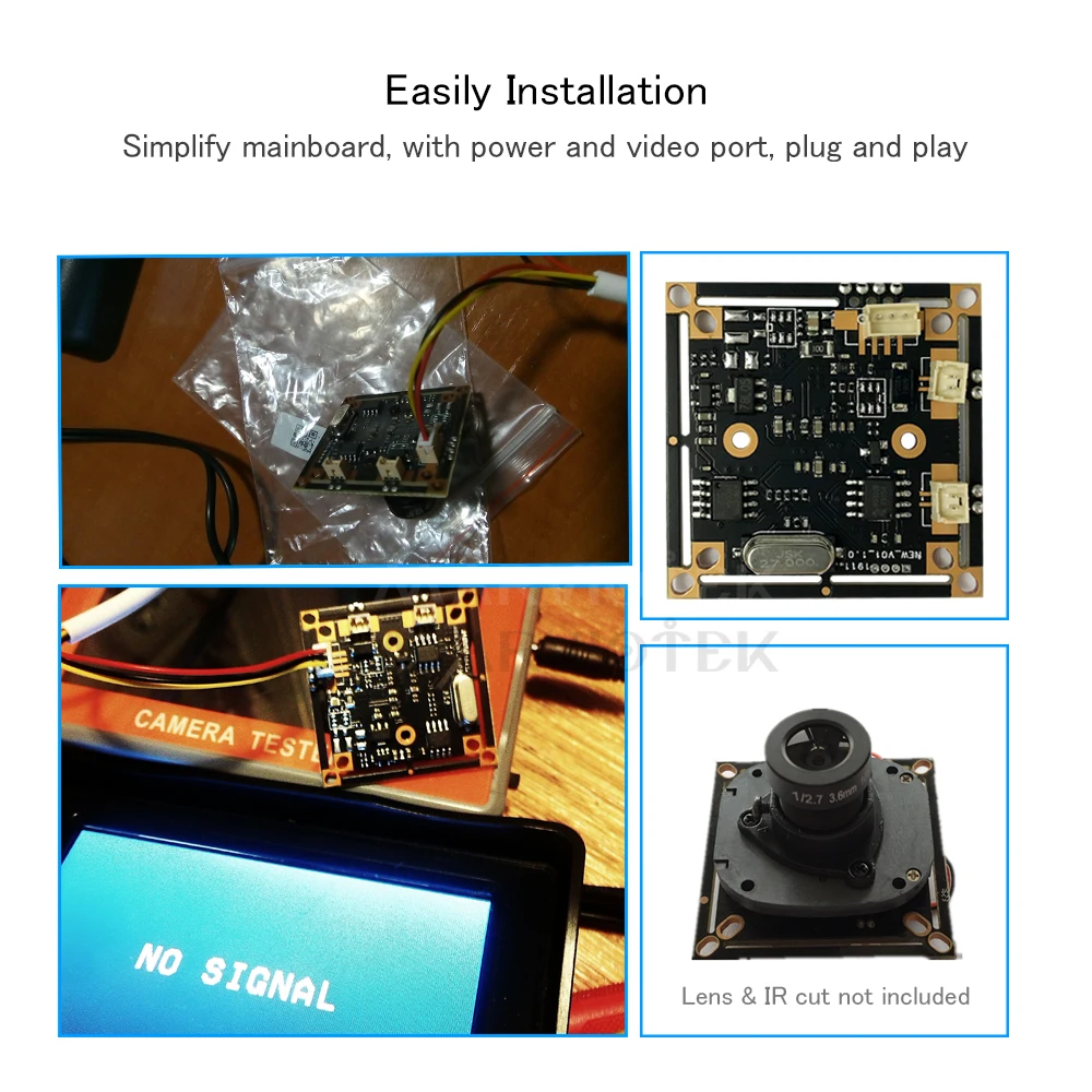Аналоговая камера видеонаблюдения 700TVL модуль CMOS датчика домашняя Мини CVBS