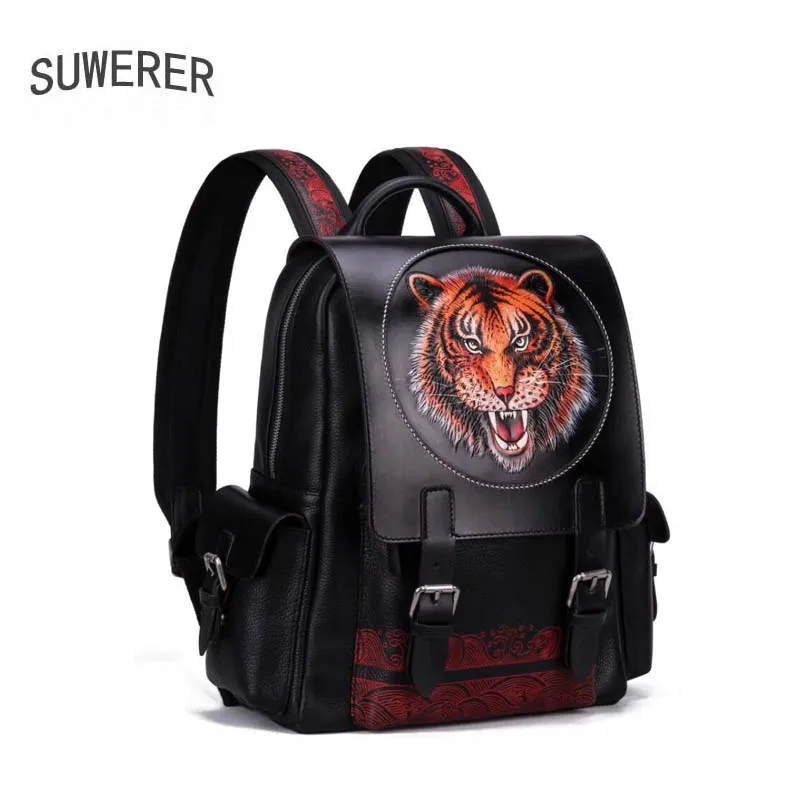 Рюкзак SUWERER из натуральной кожи для мужчин и женщин роскошная модная сумочка тоут